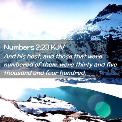 Numbers 2:23 KJV Free Bible Images