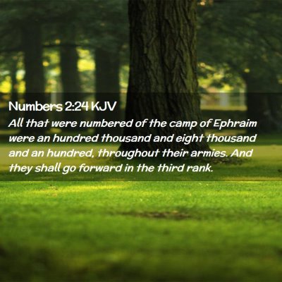 Numbers 2:24 KJV Free Bible Images