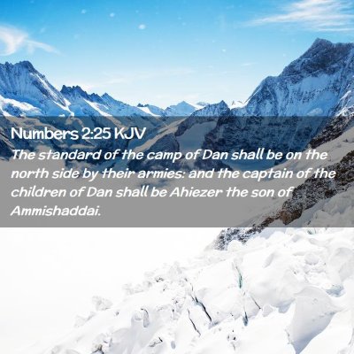 Numbers 2:25 KJV Free Bible Images