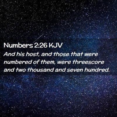 Numbers 2:26 KJV Free Bible Images