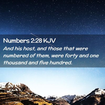 Numbers 2:28 KJV Free Bible Images