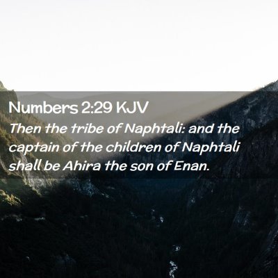 Numbers 2:29 KJV Free Bible Images