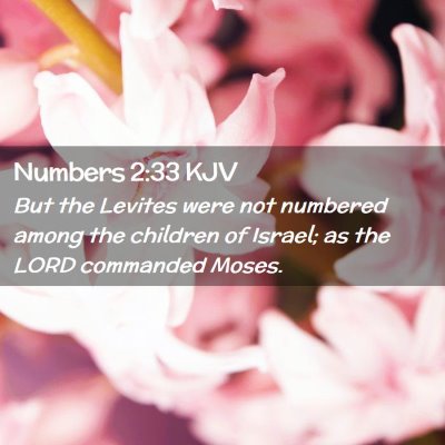 Numbers 2:33 KJV Free Bible Images