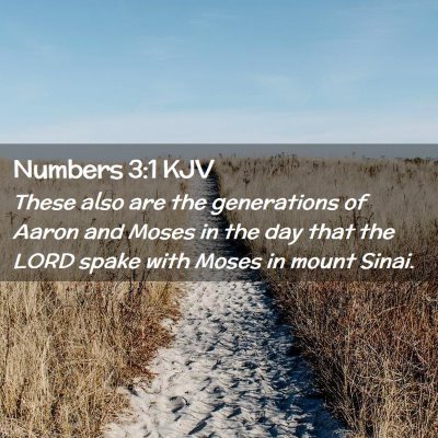 Numbers 3:1 KJV Free Bible Images