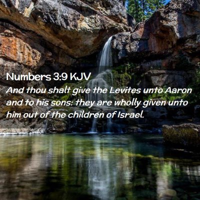 Numbers 3:9 KJV Free Bible Images