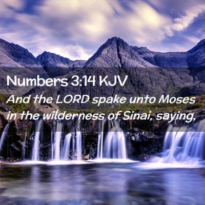 Numbers 3:14 KJV Free Bible Images