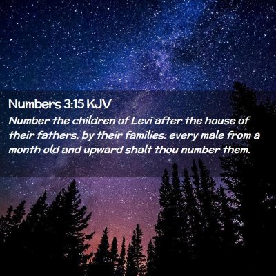 Numbers 3:15 KJV Free Bible Images