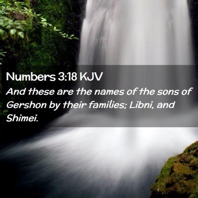 Numbers 3:18 KJV Free Bible Images