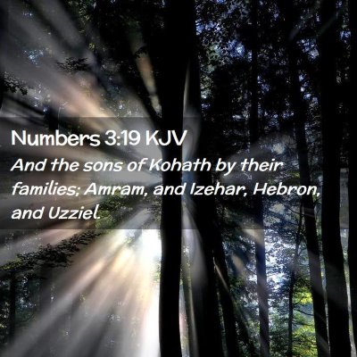 Numbers 3:19 KJV Free Bible Images