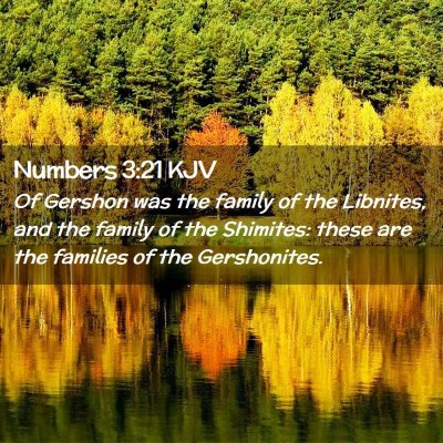 Numbers 3:21 KJV Free Bible Images