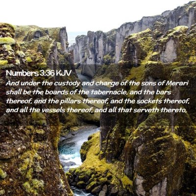 Numbers 3:36 KJV Free Bible Images