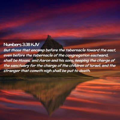 Numbers 3:38 KJV Free Bible Images