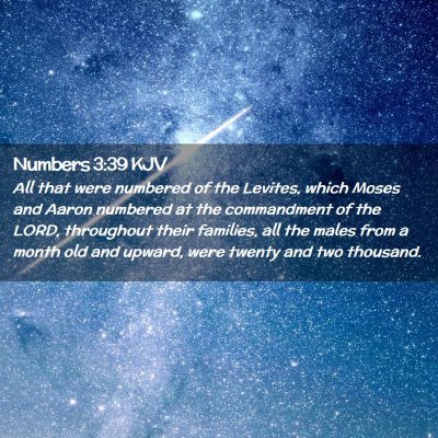 Numbers 3:39 KJV Free Bible Images