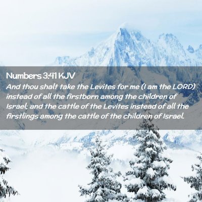 Numbers 3:41 KJV Free Bible Images