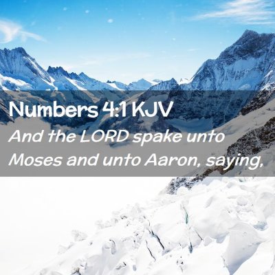 Numbers 4:1 KJV Free Bible Images