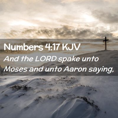 Numbers 4:17 KJV Free Bible Images