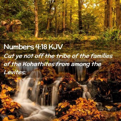 Numbers 4:18 KJV Free Bible Images