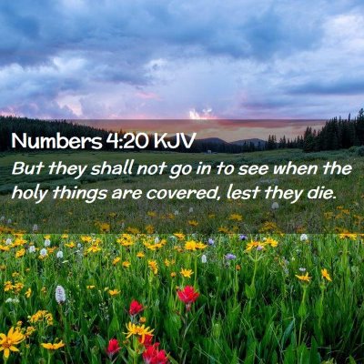 Numbers 4:20 KJV Free Bible Images