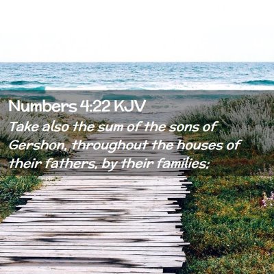 Numbers 4:22 KJV Free Bible Images