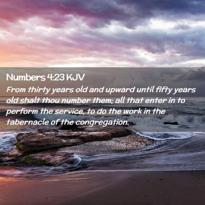 Numbers 4:23 KJV Free Bible Images