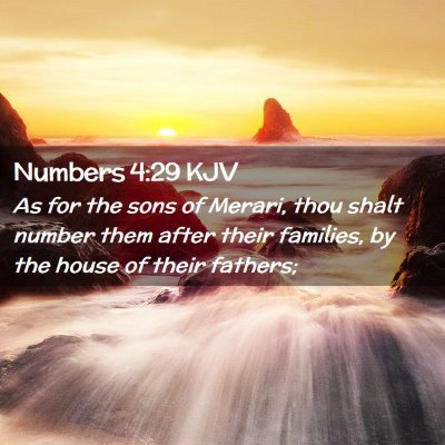 Numbers 4:29 KJV Free Bible Images