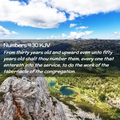 Numbers 4:30 KJV Free Bible Images