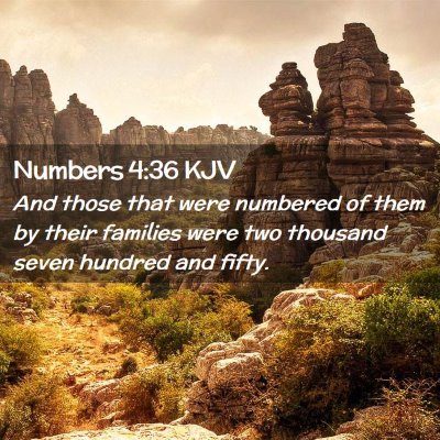 Numbers 4:36 KJV Free Bible Images