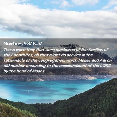 Numbers 4:37 KJV Free Bible Images