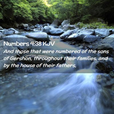 Numbers 4:38 KJV Free Bible Images