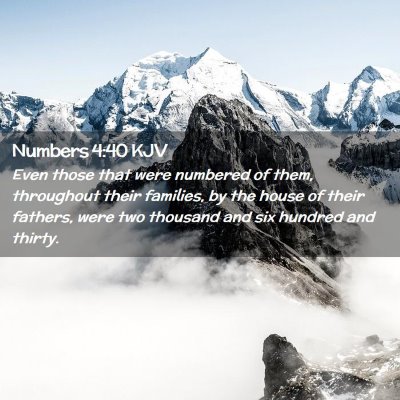 Numbers 4:40 KJV Free Bible Images