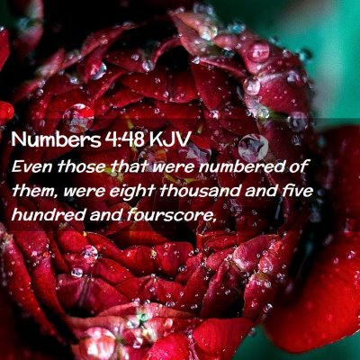 Numbers 4:48 KJV Free Bible Images