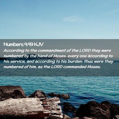 Numbers 4:49 KJV Free Bible Images