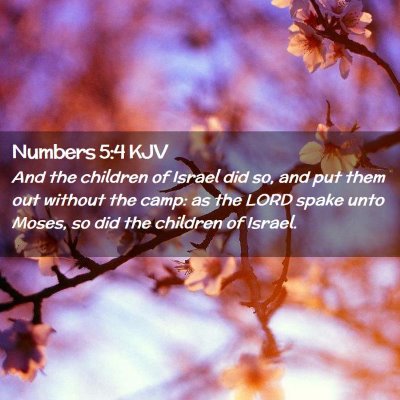 Numbers 5:4 KJV Free Bible Images