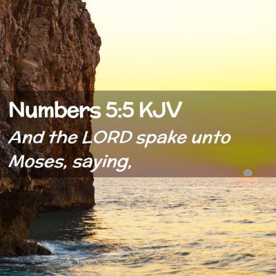 Numbers 5:5 KJV Free Bible Images