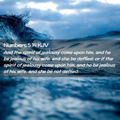 Numbers 5:14 KJV Free Bible Images