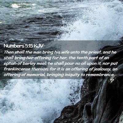 Numbers 5:15 KJV Free Bible Images