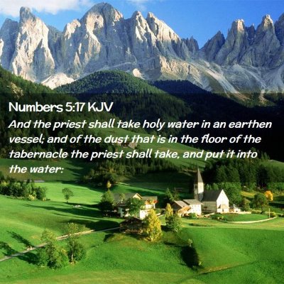 Numbers 5:17 KJV Free Bible Images