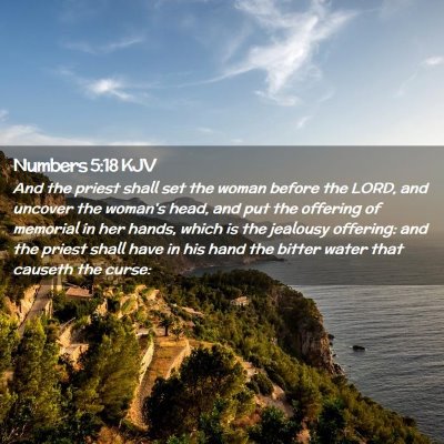 Numbers 5:18 KJV Free Bible Images