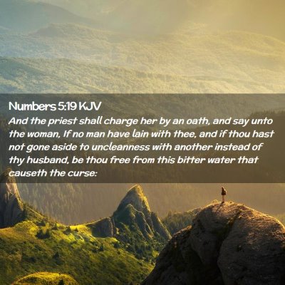 Numbers 5:19 KJV Free Bible Images