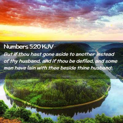 Numbers 5:20 KJV Free Bible Images