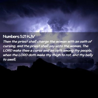 Numbers 5:21 KJV Free Bible Images