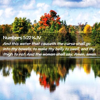 Numbers 5:22 KJV Free Bible Images