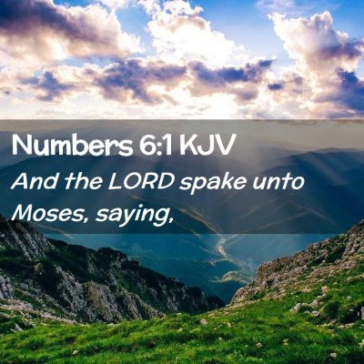 Numbers 6:1 KJV Free Bible Images