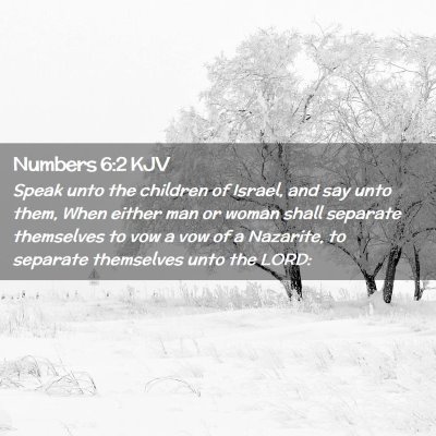 Numbers 6:2 KJV Free Bible Images