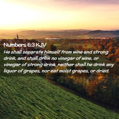 Numbers 6:3 KJV Free Bible Images