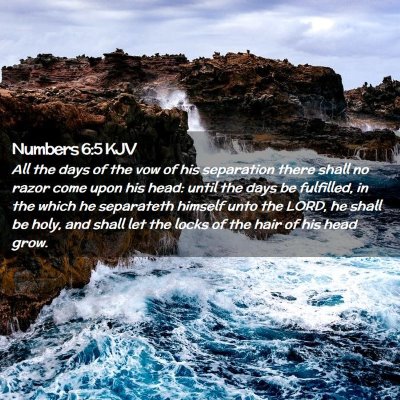 Numbers 6:5 KJV Free Bible Images