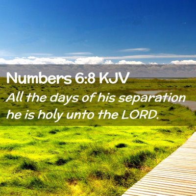 Numbers 6:8 KJV Free Bible Images