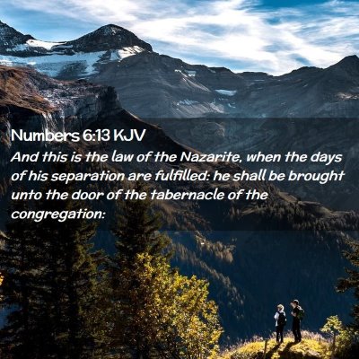 Numbers 6:13 KJV Free Bible Images