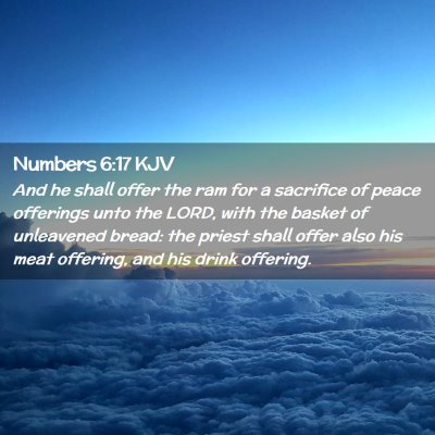 Numbers 6:17 KJV Free Bible Images