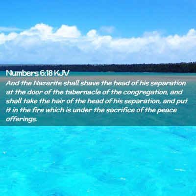 Numbers 6:18 KJV Free Bible Images